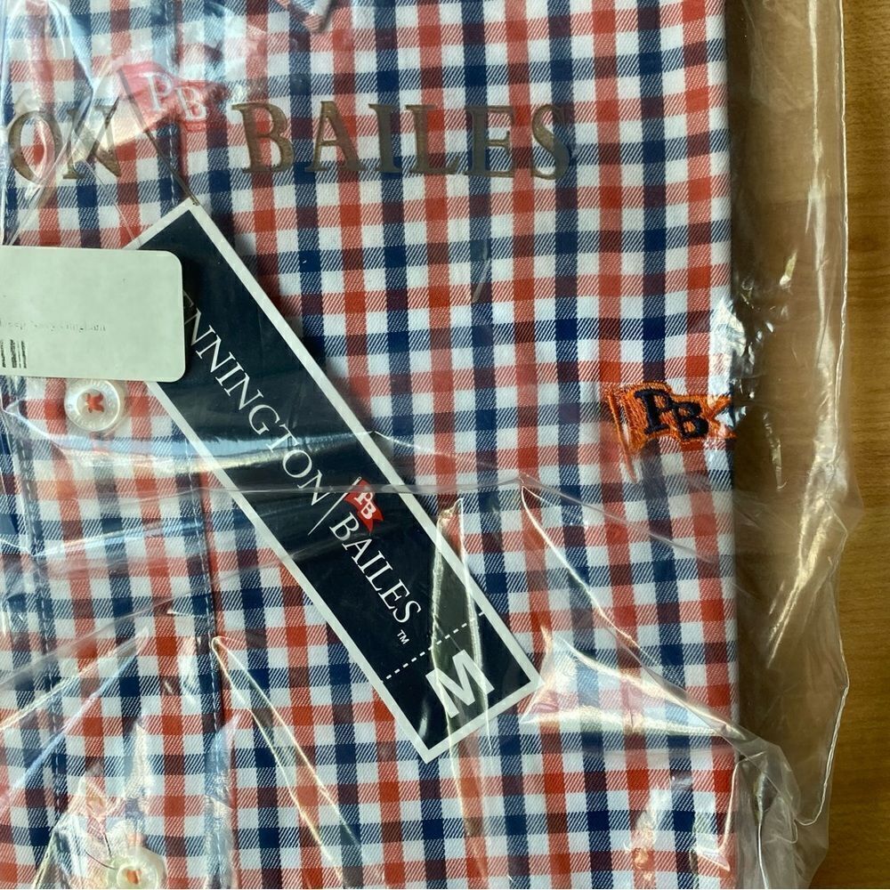 Men’s Pennington Bailes Long Sleeve Plaid Shirt NWT Size Medium - Picture 4 of 4